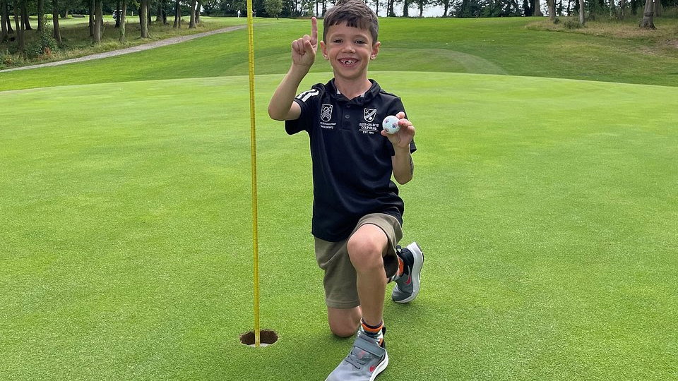 Walter Hall made an ace in his first-ever round